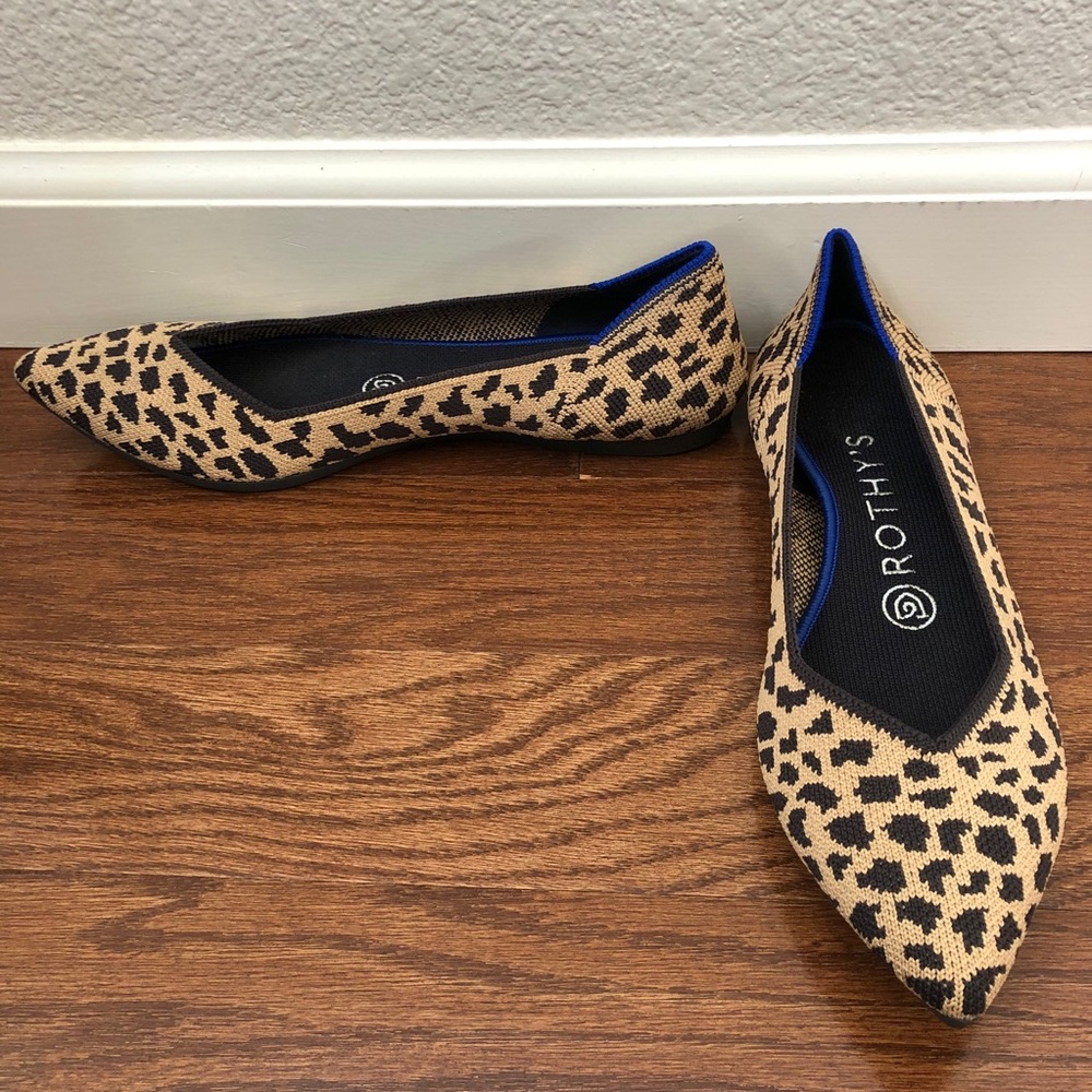 EUC Leopard Rothy’s Point